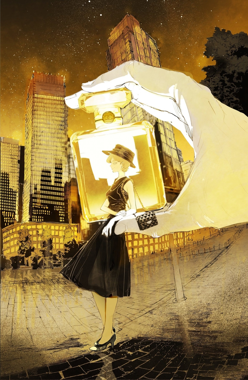 Miroirs - Illustrazione a colori Chanel Miroirs - Illustrazione a colori Chanel
